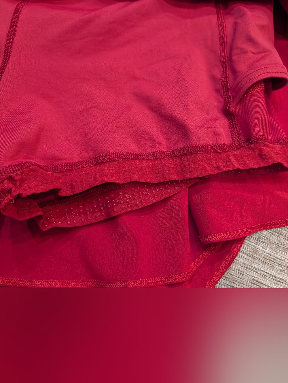 Lululemon Court Rival High-Rise Skirt Long in Dark Red Sz 14 - Picture 11 of 16